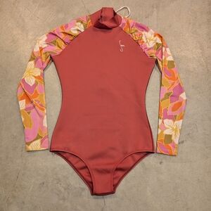 Seea Swimwear Graviotas Long-Sleeve One-Piece Swimsuit Womens XL